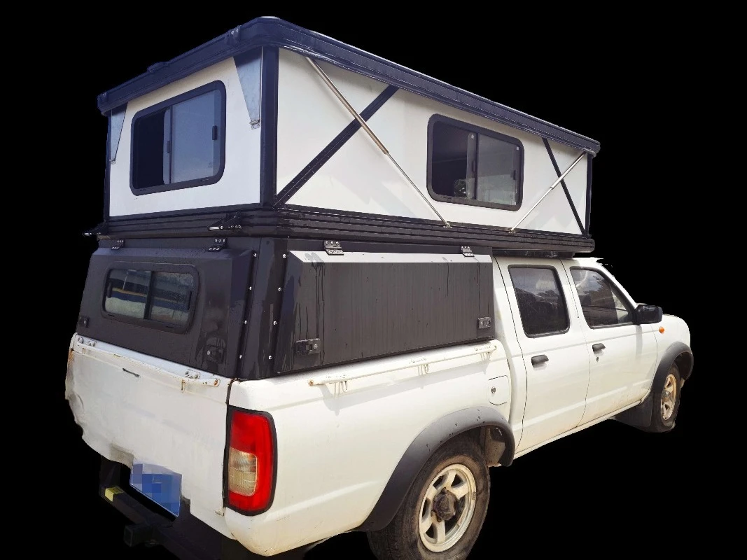 Camping Tent Hard Sided Rooftop Tent Customized Truck Camper Big Space Pickup Truck Hard Shell Roof Tent