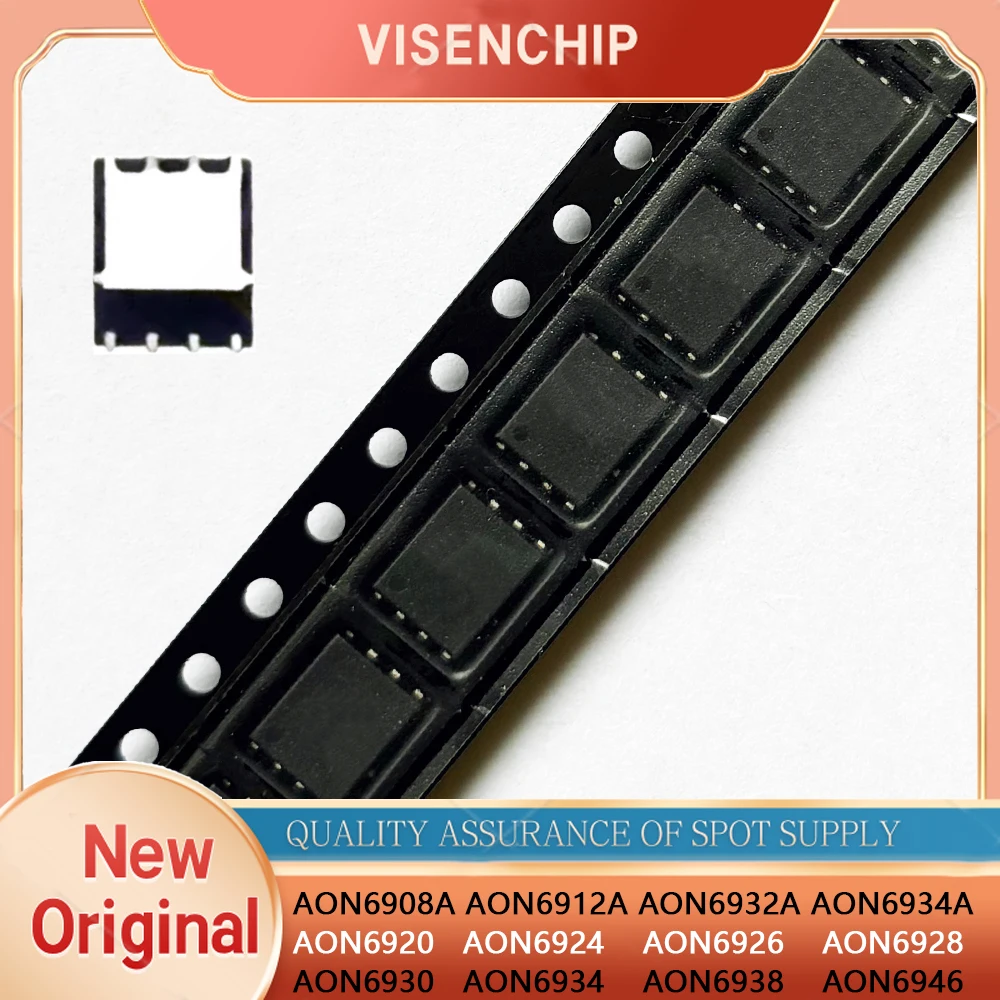 5pieces New Original AON6908A AON6912A AON6932A AON6934A AON6920 AON6924 AON6926 AON6928 AON6930 AON6934 AON6938 AON6946 QFN-8