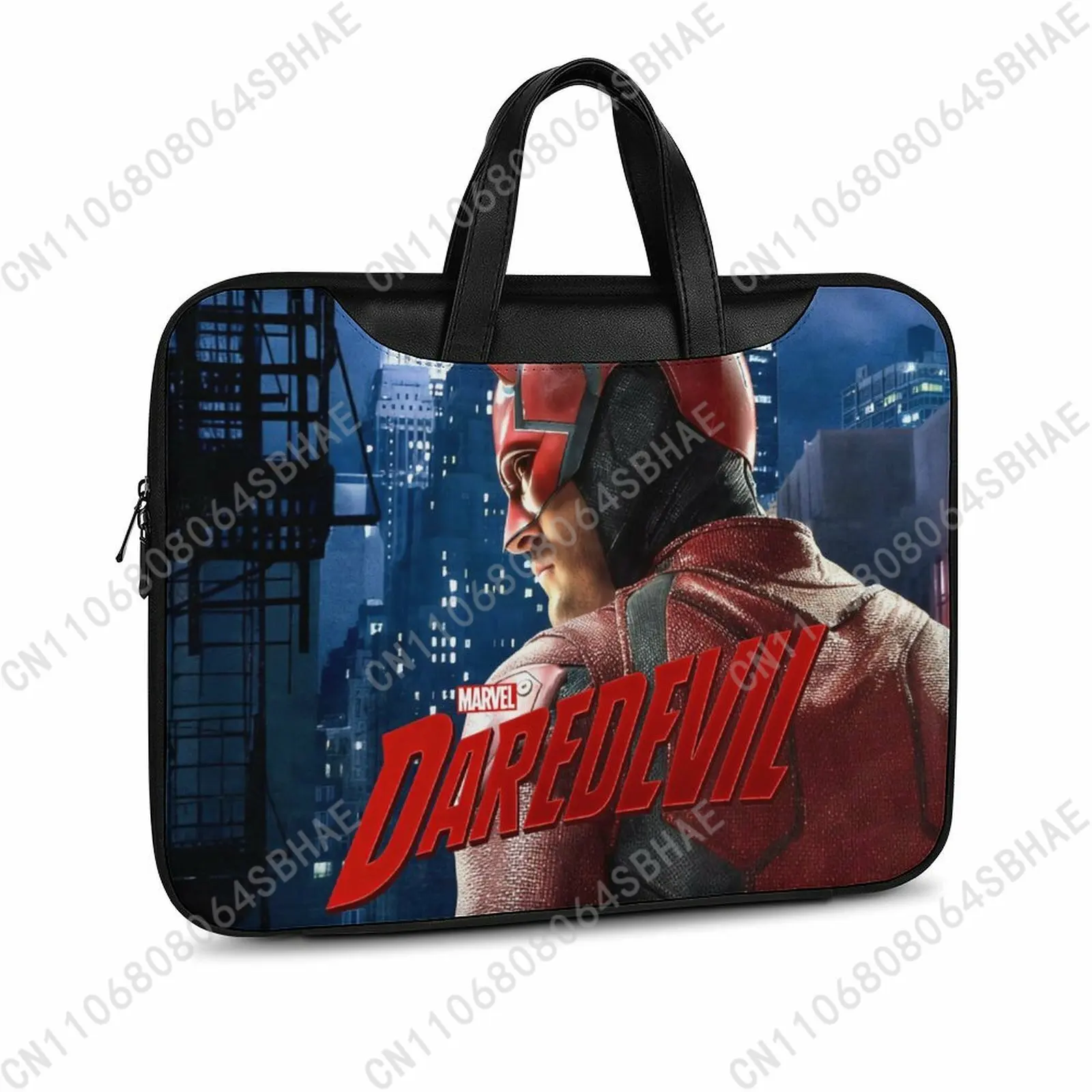 

Кожаный портфель Marvel Daredevil на заказ, унисекс, для ноутбука, деловой, в стиле ретро, из натуральной кожи, для косплея