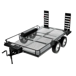 Metal Dual Axle Trailer Kit for 1/10 RC Crawler Car TRX4 -6 Axial SCX10 Redcat GEN8 SMT CC01