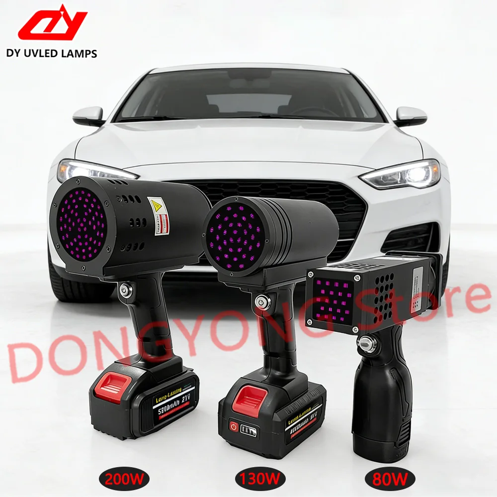 High-Intensity UV Detection Lamp 365nm Precise Paint Repair Body Filler Spray Flaw Detection 80W 130W 200W for Automotive Bodywo