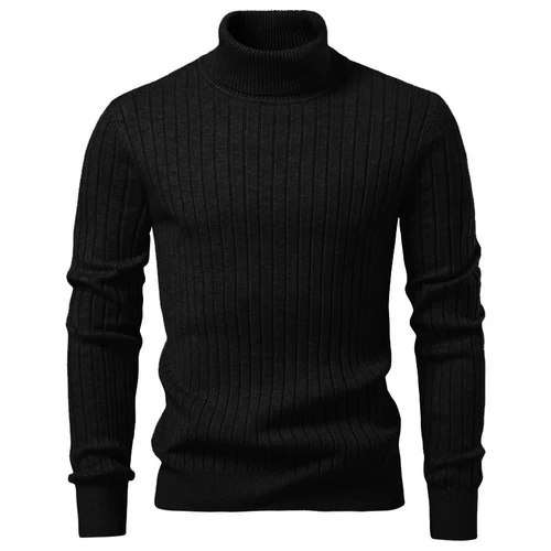 Imagen 2 del producto Juego de animales, blusa fría para hombre, suéteres casuales, suéter de lana con cuello alto, jersey a rayas, prendas de punto, camisetas cálidas para exteriores, Tops básicos