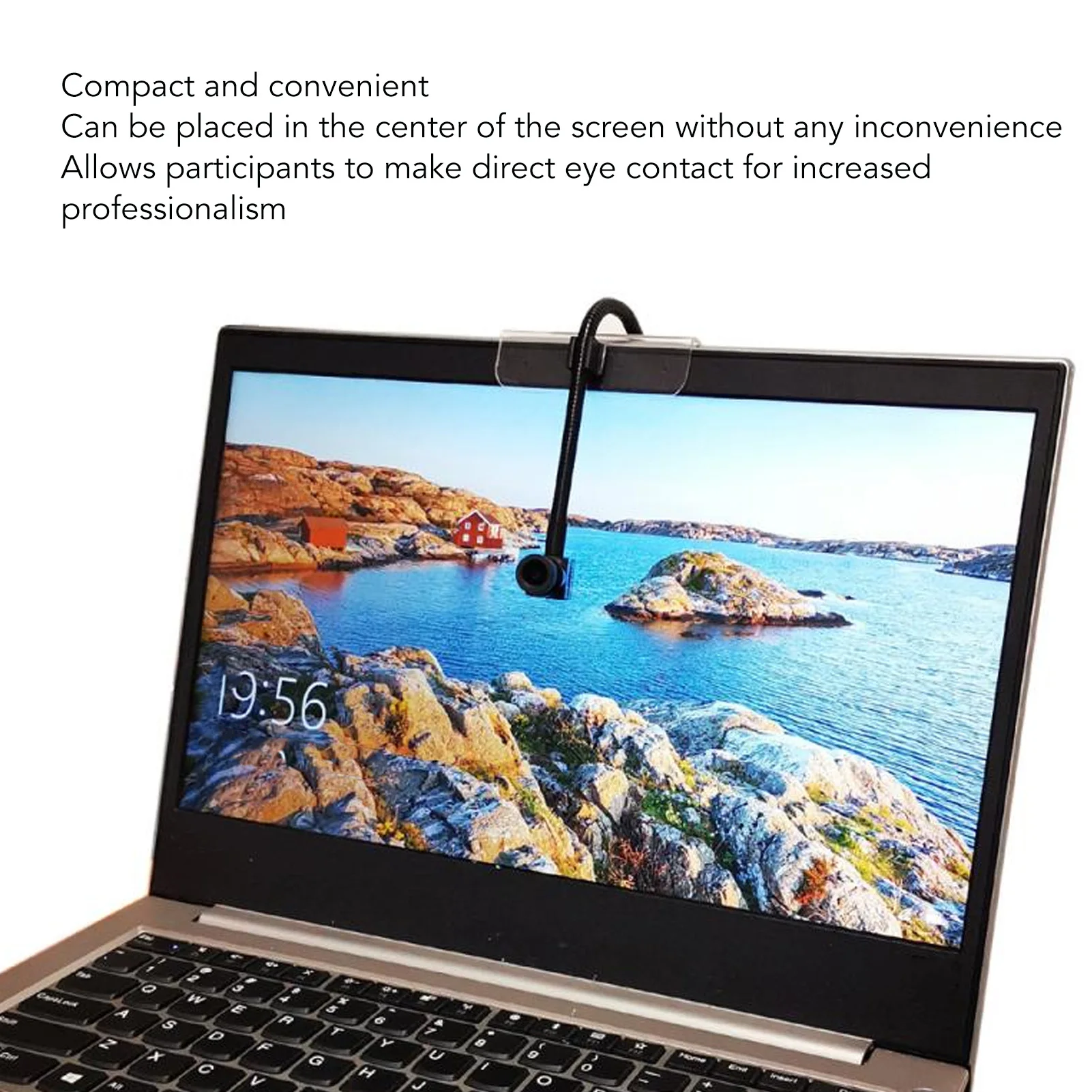 USB Webcam USB Center Webcam for Eye Contact Plug and Play 2MP Middle Screen Webcam with Built in Microphone for PC Laptop