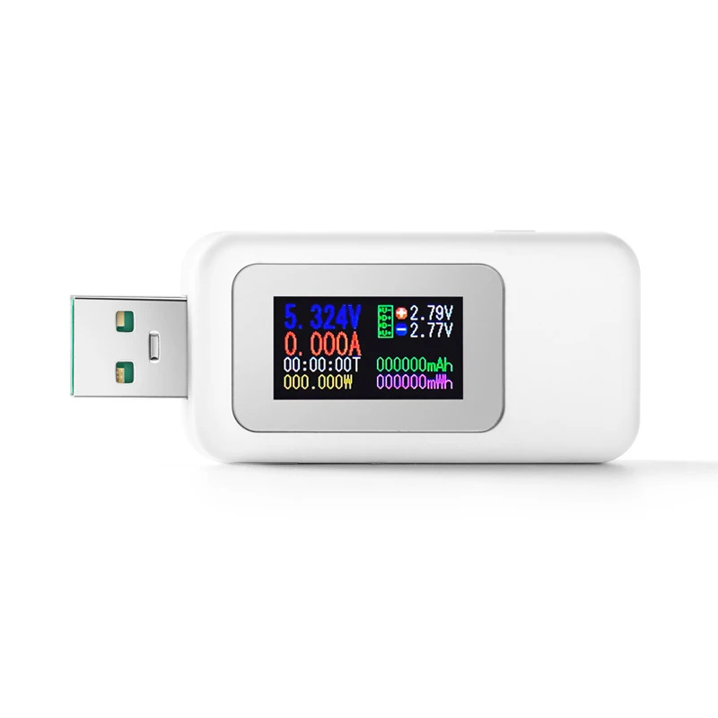 Probador de corriente USB de CC 10 en 1, voltímetro Digital de CC, amperímetro de sincronización, capacidad de batería Digital, 4-30V