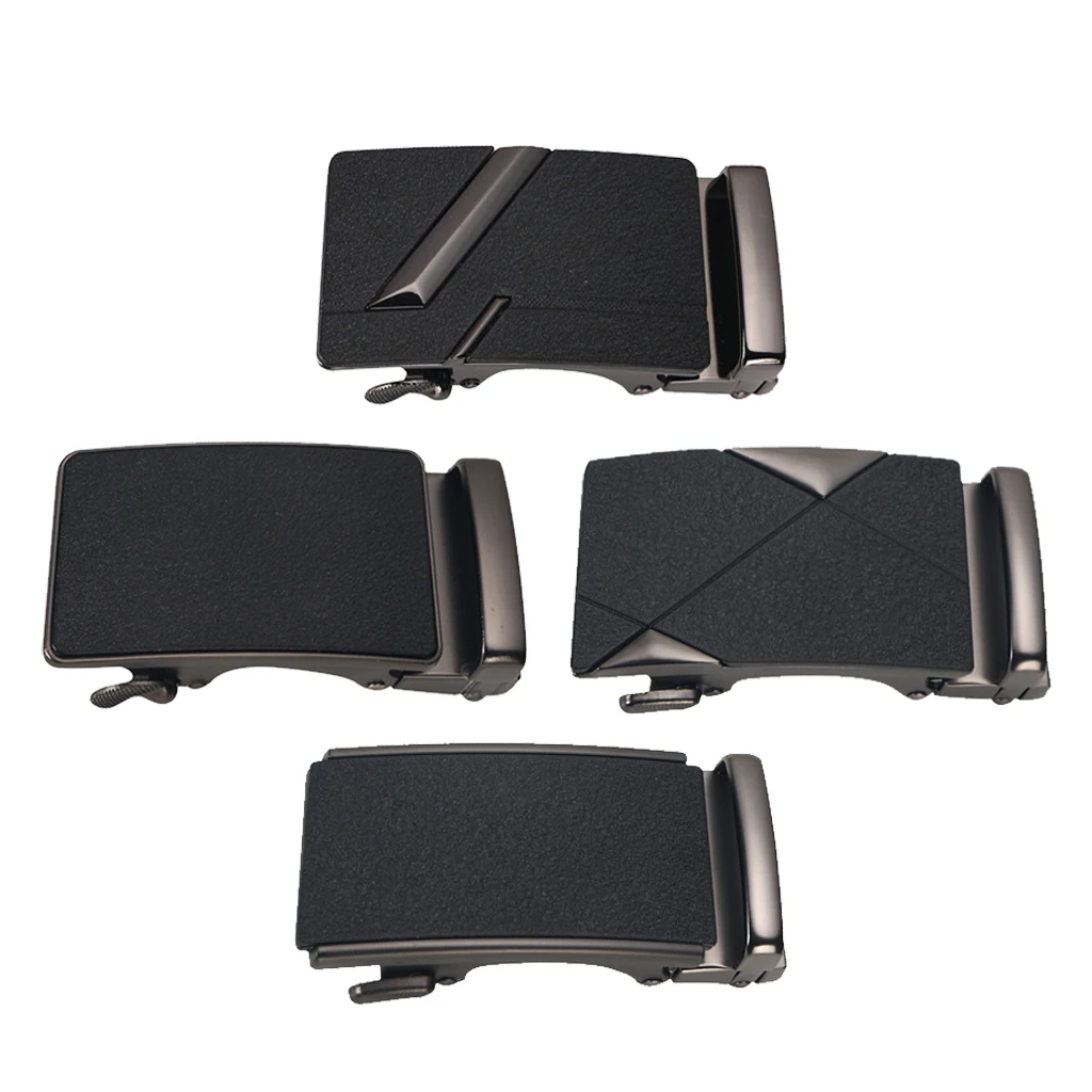 Ratchet Alloy Belt Buckle Men Automatic Pin Buckle Metal Replacement Accessories for Wide Belt No Holes Formal Outfit