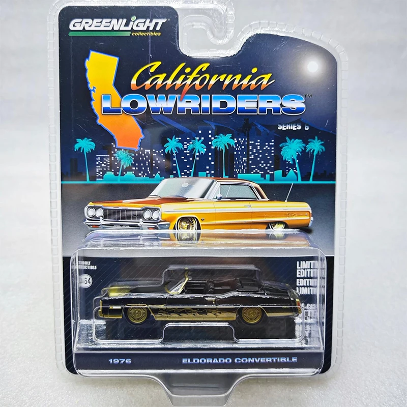 Greenlight 1:64 Eldorado La Carrera Panamericana Tokyo Torque Green Machine Series Alloy Die Casting Model Collect Ornaments