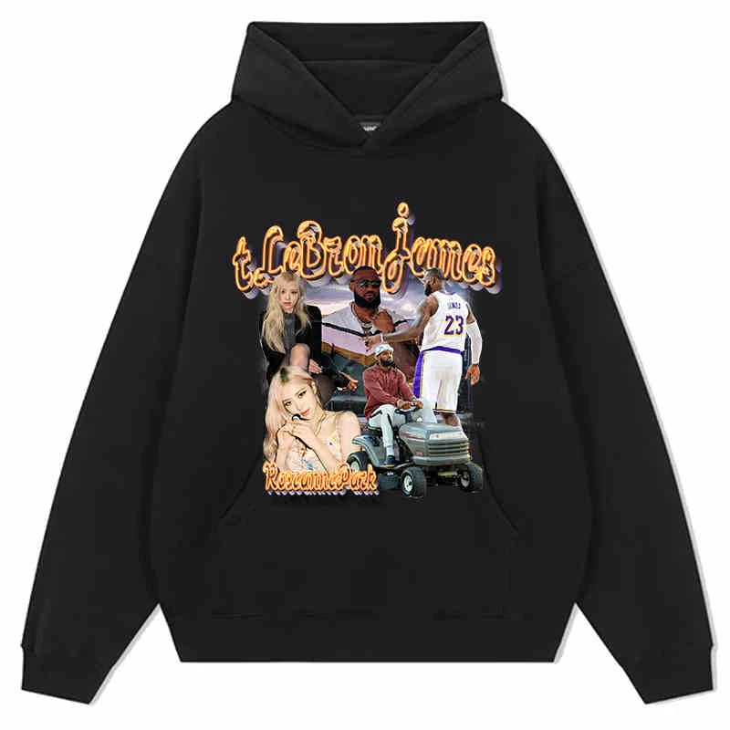 Autumn and Winter New Hooded Hoodie Basketball Hip Hop Loose Men and Women Lovers Pure Cotton Printing Park CAI Ying Curry