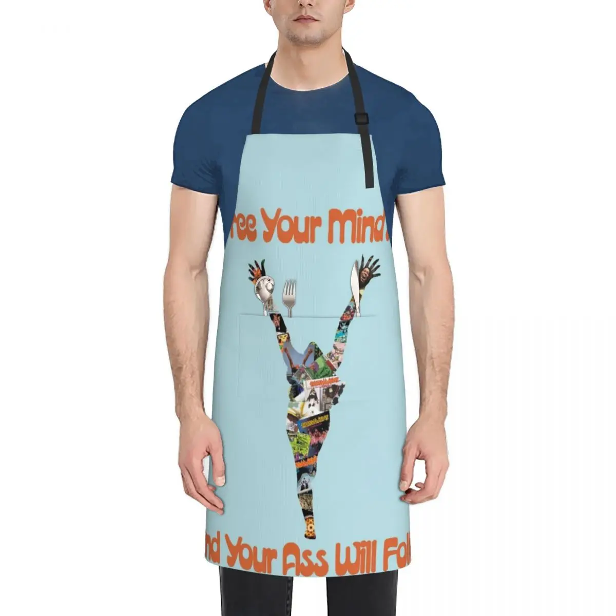 

Parliament Funkadelic Album Cover Collage Apron chef for man chefs Kitchen on the wall Cute Kitchen Accessories Apron