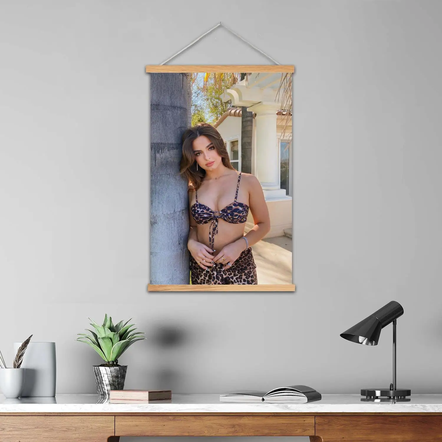 أديسون راي مؤطرة جدار اللوحة قماش ملصق فني وفن جدران، ديكور غرفة نوم الأسرة الحديثة، الملصقات، اللوحة الزخرفية