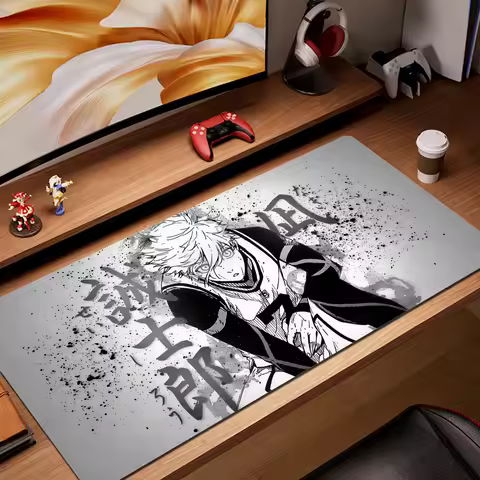 Japan Anime Blue Lock Nagi Seishiro Mousepad PC Gamer Cabinet Keyboard Rug XXL Black and White Mouse Pad Laptop Gaming Desk Mat