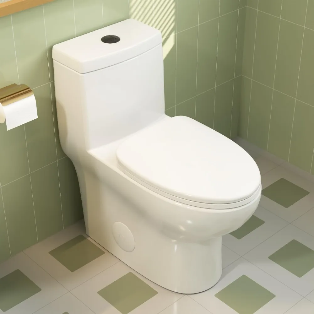 

DeerValley DV-1F026-B Toilet: Elongated Dual Flush, Comfort Height, Quiet Operation