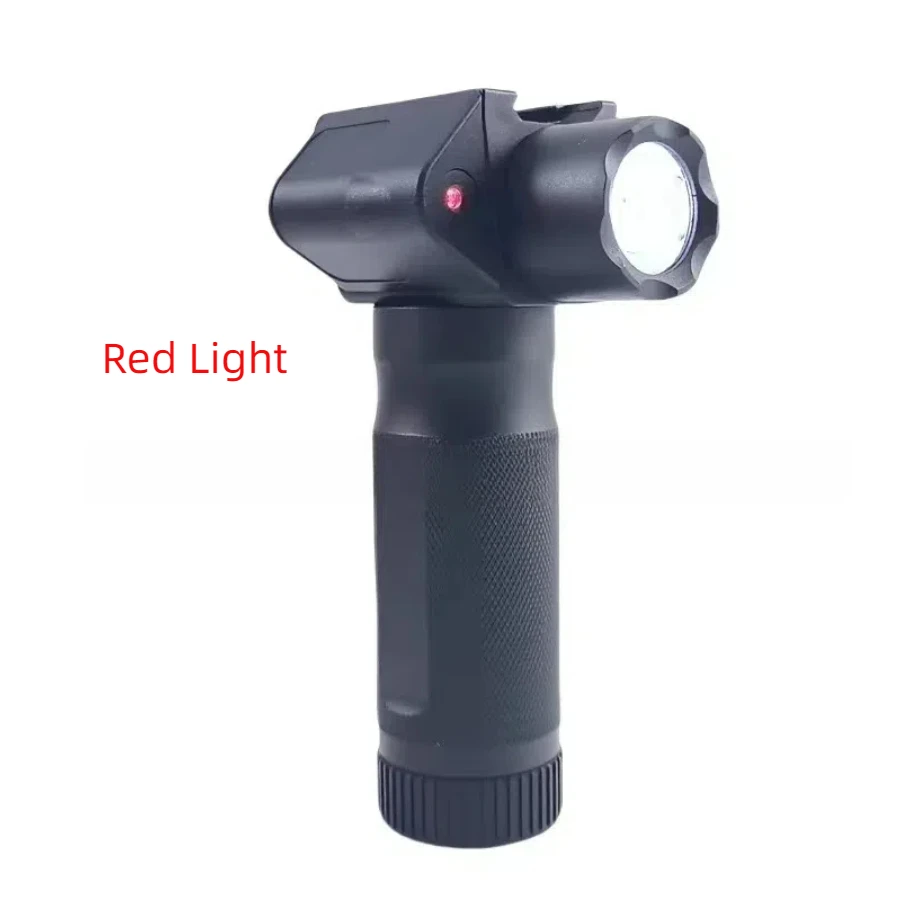 BraveTac Foregrip linterna LED CREE combinada Vertical y mira láser roja, linterna montada en riel de 20mm, accesorios de caza Airsoft