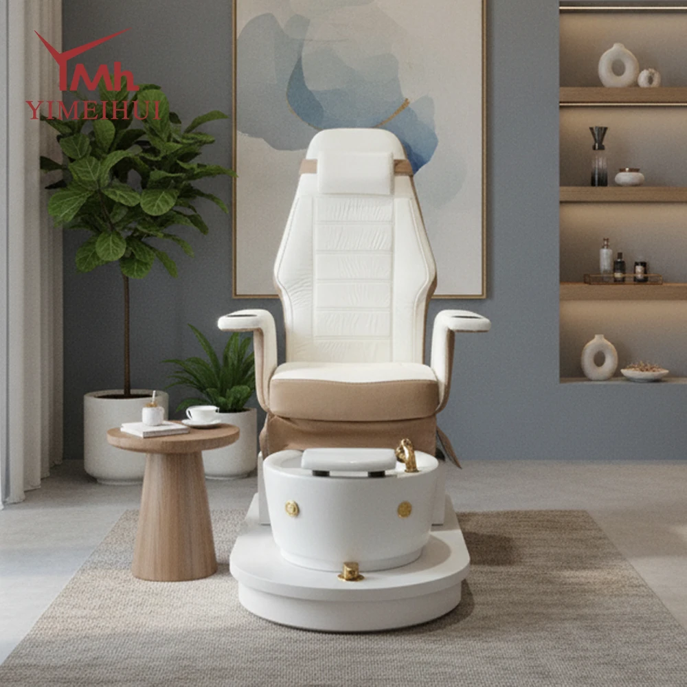 Seat Movable Back And Forth Pedicure Foot Bath Manicure Sofa Chair For Professional Nail Salon Foot Spa Salon Furniture