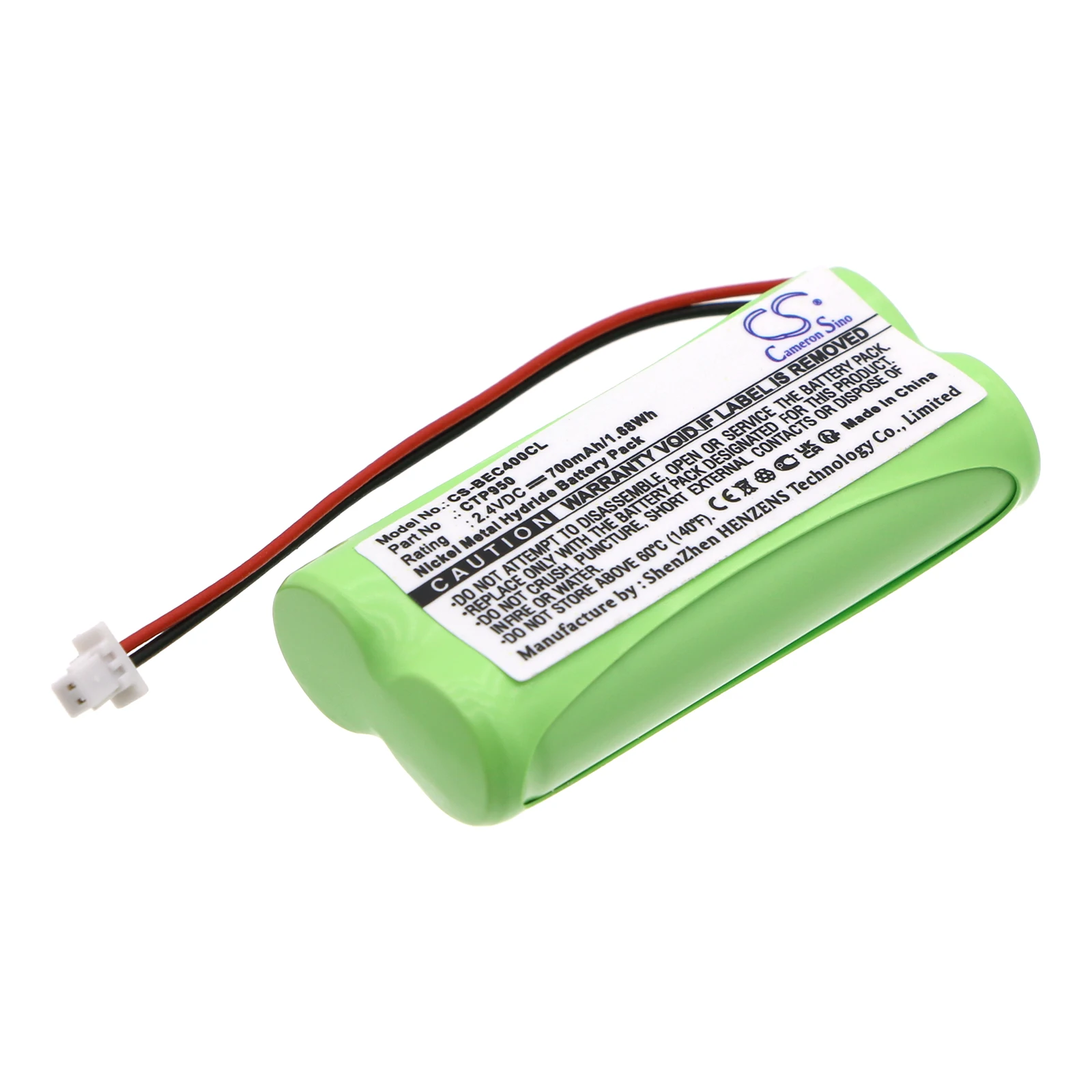 

Ni-MH Cordless Phone Battery for Bang & Olufsen, 2.4V, 700mAh, Compatible Models: Beocom 4