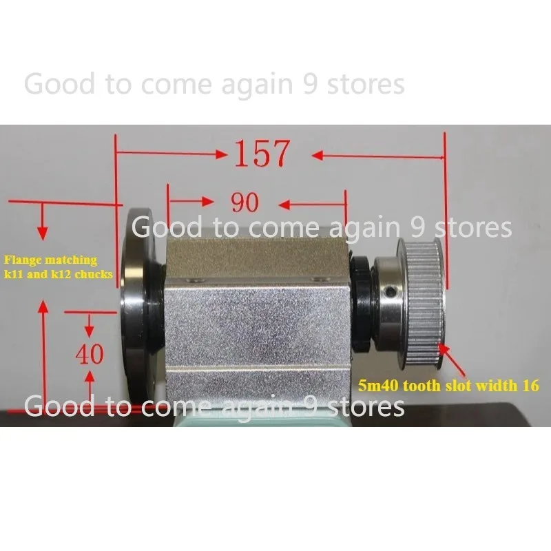 

Hot Deals Installation 100 Chuck Hole 22 for Lathe Spindle High-strength Lathe Head Assembly with Flange Bearing Accuracy 0.01