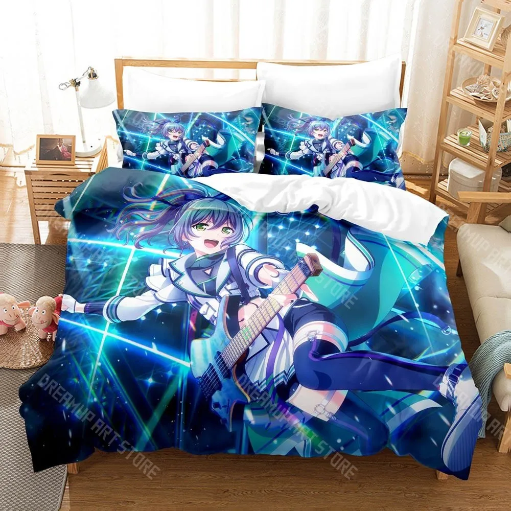 3D Printed RAISE A SUILEN BanG Dream Bedding Set for Boys Girls Duvet Cover Pillowcase Twin Queen King Full Single Double Sizes