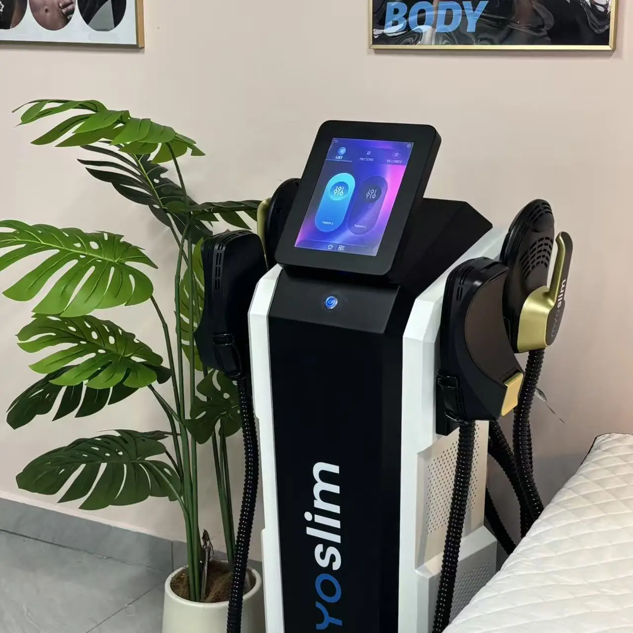 

MYoslim Sculpt Machine 15Tesla 6500w EMS RF Fat Slimming Burning Muscle Stimulation Body Sculpting 15 Electromagnetic Therapy