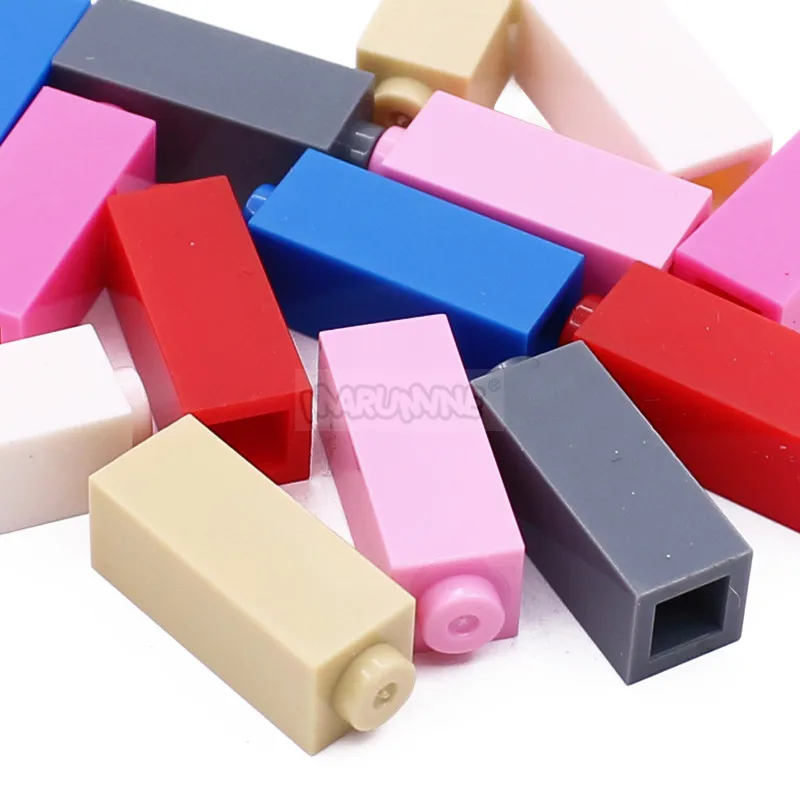 MOC Modify Brick 1x1x2 ہائی کیوب 80PCS کلاسک بلڈنگ بلاکس DIY کنسٹرکشن سٹی اسٹریٹ ویو اسمبلی ماڈل کٹ