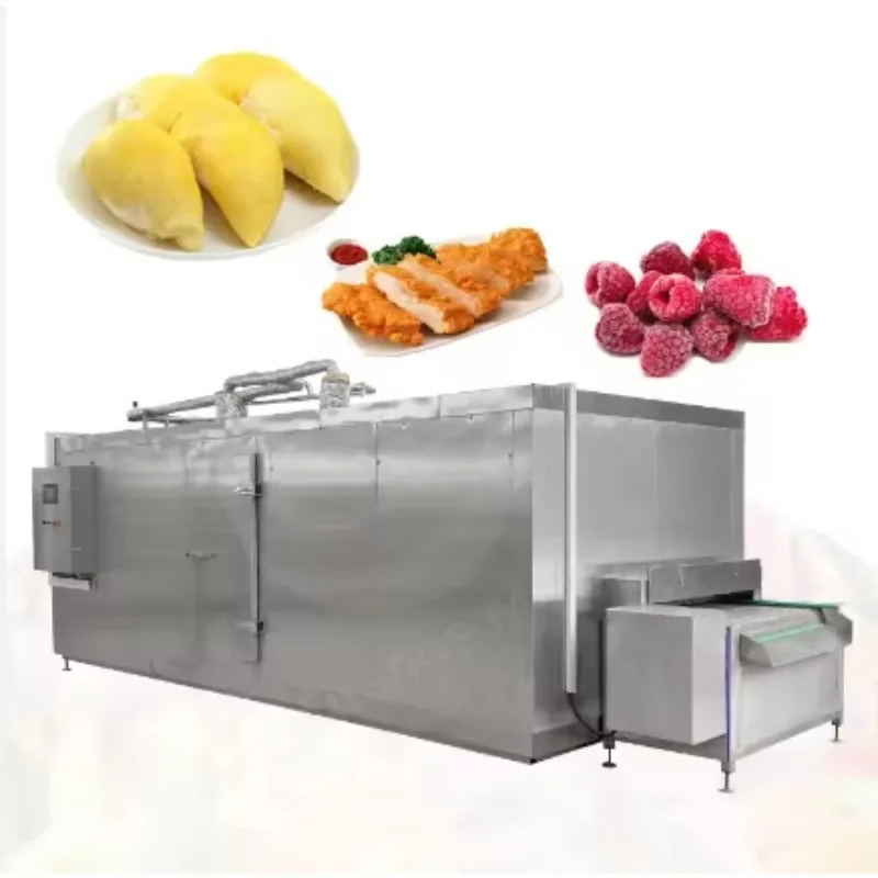 Cryogenic Instant Liquid Nitrogen Ice Cream Freezer Tunnel Small Iqf Shock Freeze Equipment Machine Customized