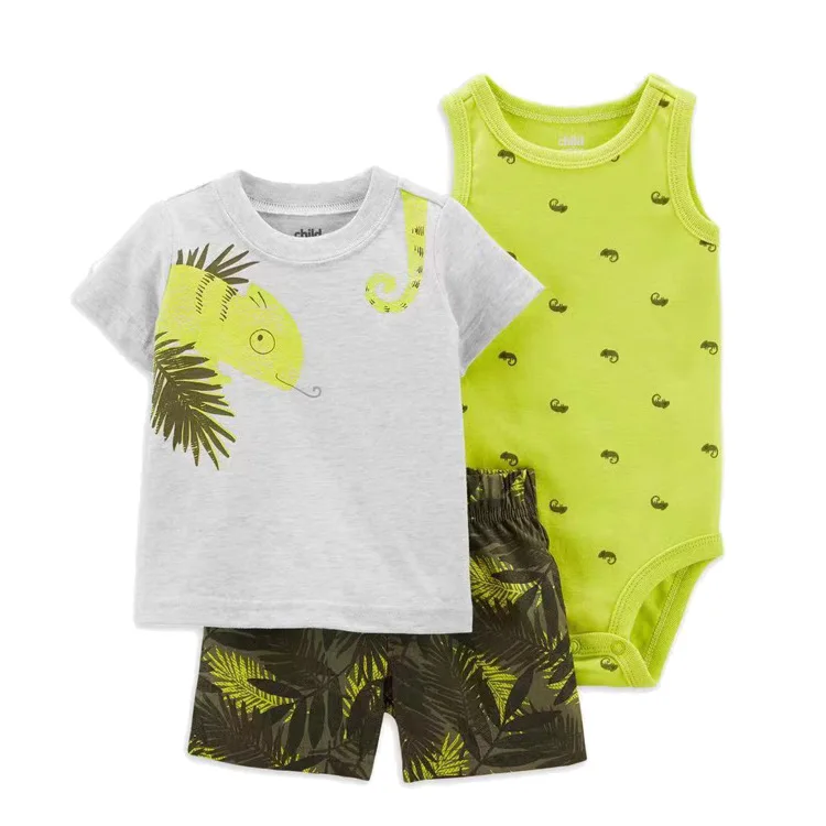 3 Pcs/lot Kids Boy Swimsuit Cool Print  1-7 Years Summer Children Board Shorts Children Boys Swimwear Beach Surfing