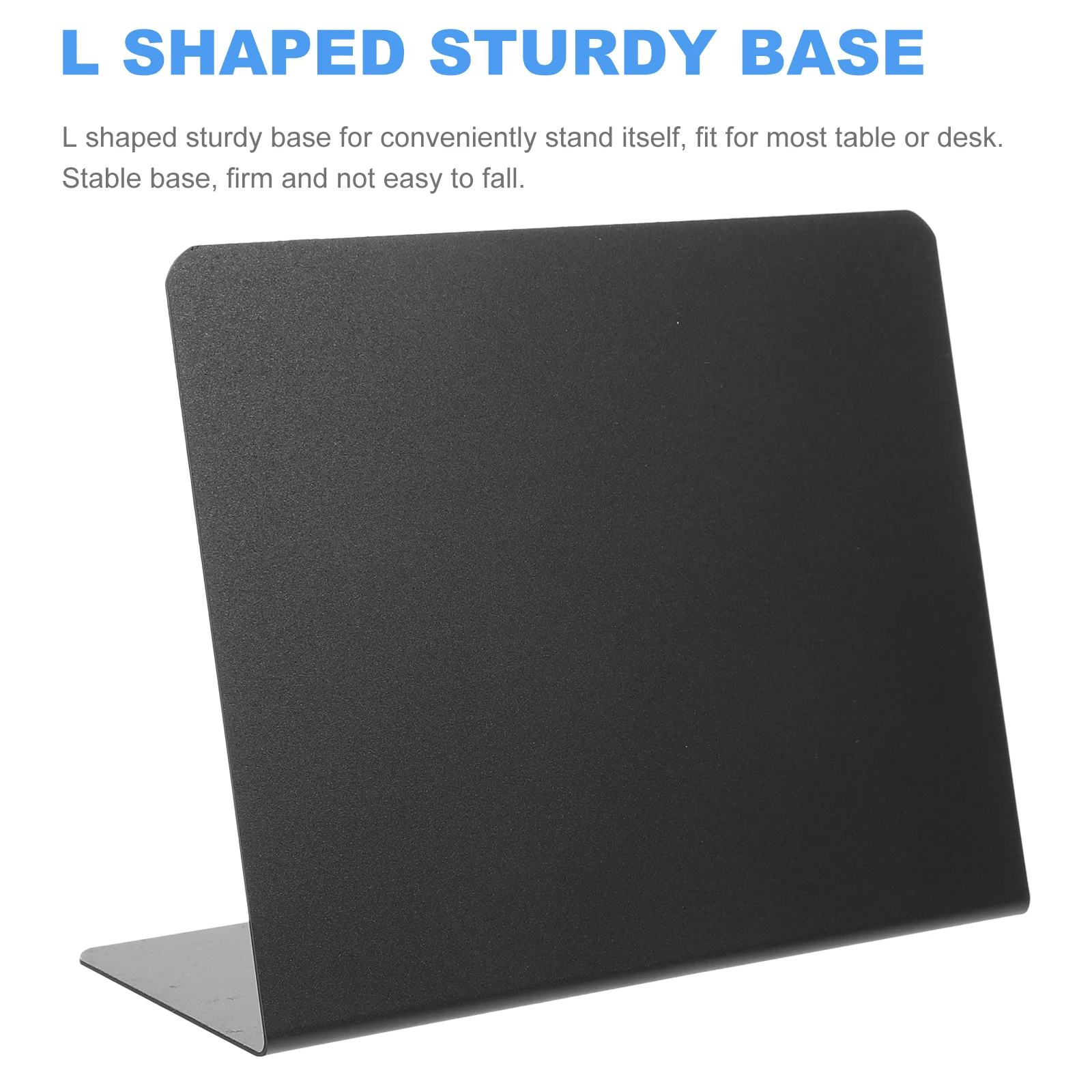 

20 Pieces 127x100mm L-Shaped Chalkboard Signs Dessert Labels Reusable Writable Memo Board for Shop Home Office Table Displays