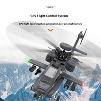 Yxznrc F11s Apache Armed Remote Control 1:32 Electric Helicopter Emulation Model Simulator Rc Aircraft Handle Control Toys Plane