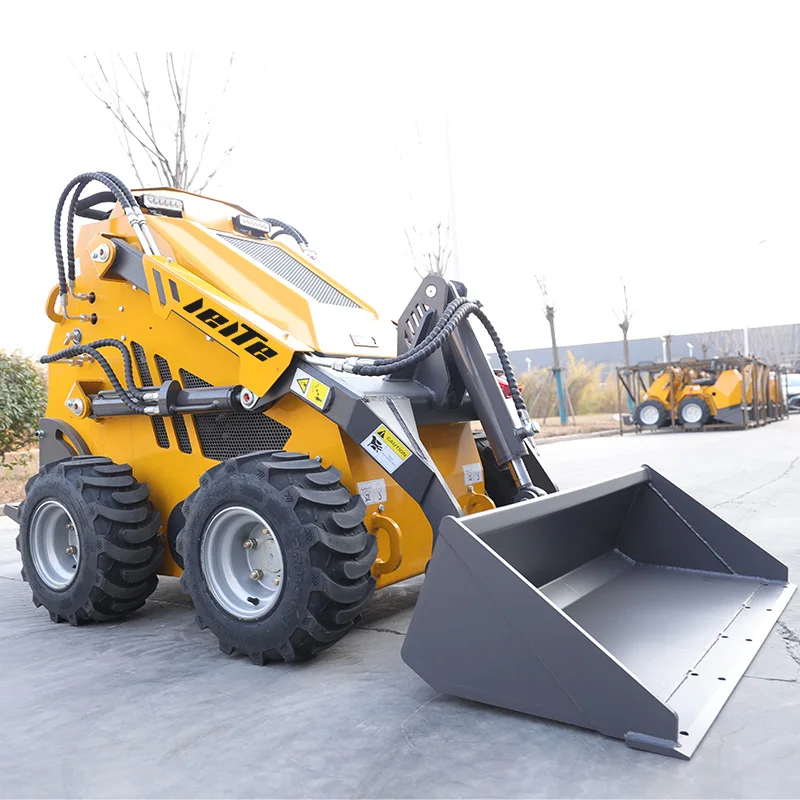 Leite Multi-Function mini skid steer loader Farm Use Skid Steer Loader 4×4 Wheeled Loader New Design Loader Customized Sale