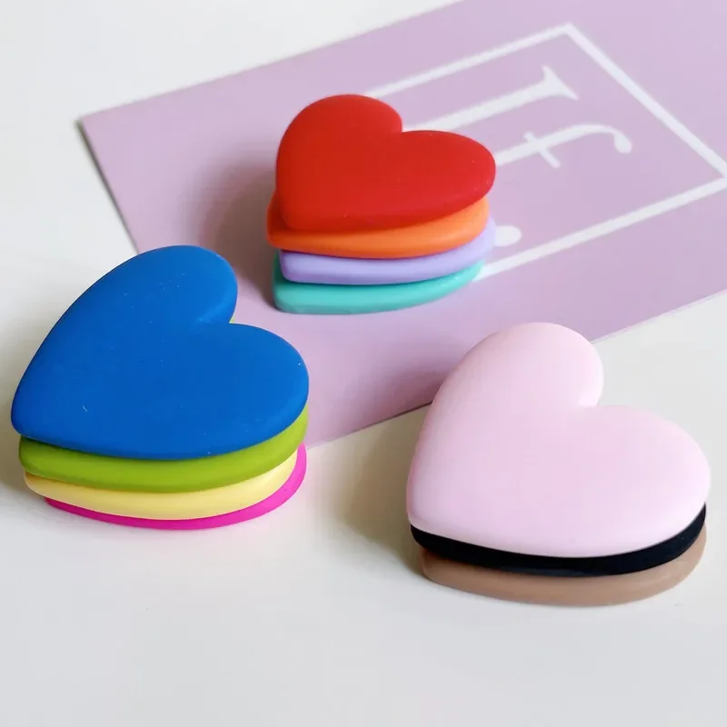 5pcs Large Heart Love Patch Resin Refrigerator Colorful Heart Decoration Refrigerator Magnets