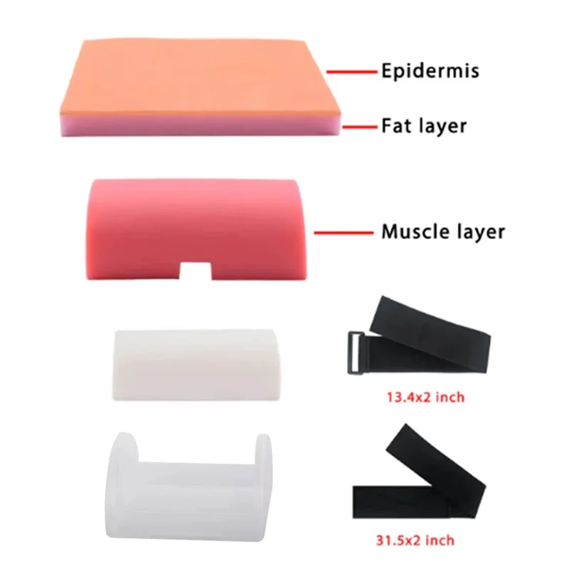 AT82-IM SQ Injection Simulator Skin Layer Injection Training Better Visualization Of Subcutaneous And Intramuscular Injection De