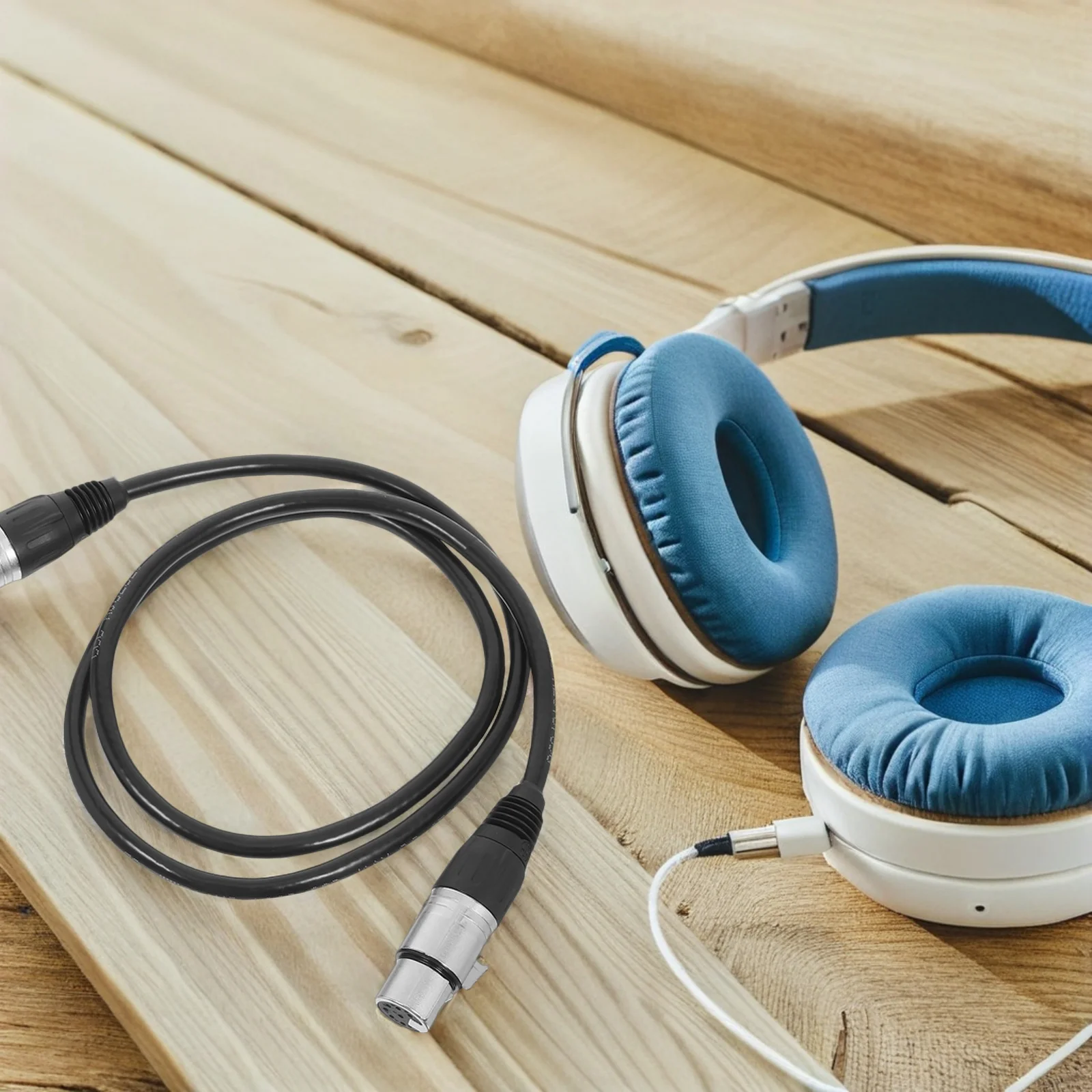 7-Pin Xlr Microphone Cable 1M 3.28ft Professional Audio Line for Performance Stage Setup High-Fidelity Transmission