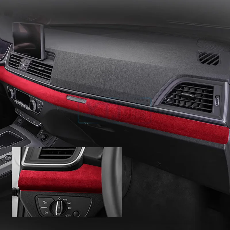 

Suede Door Panel Strip Fit for AUDI Q5 2025 2024 2023 2022 2021 2020 2019 2018 Instrument Panel Decorative Frame