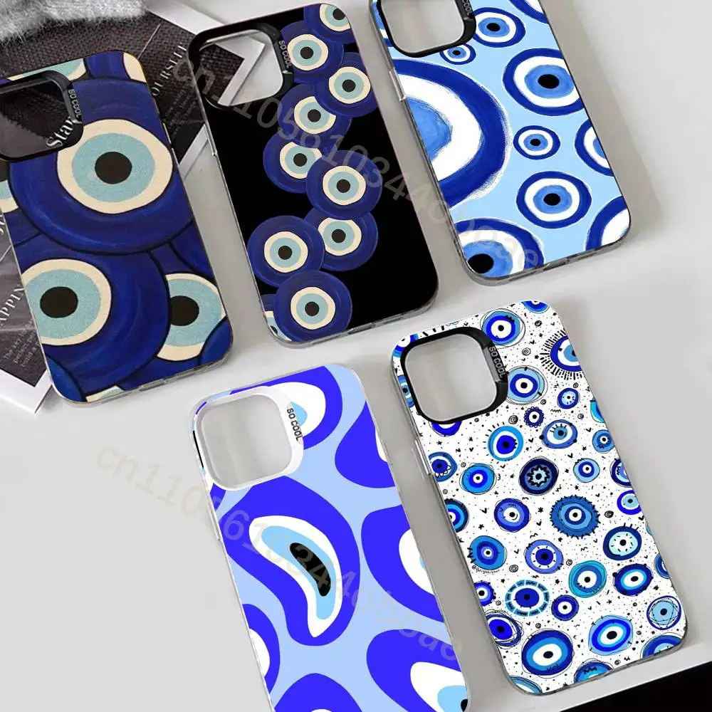

Lucky Eye Blue Evil Eye Phone Case For iPhone 17,16,15,14,13,12,11,Pro,Max,Plus Shockproof Cover