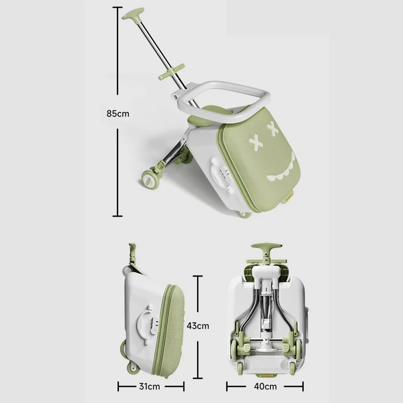 Children's Luggage Case Can Ride and Walk the Baby's Suitcase The Baby Can Take the Suitcase. 20-Inch Folding Stroller Can