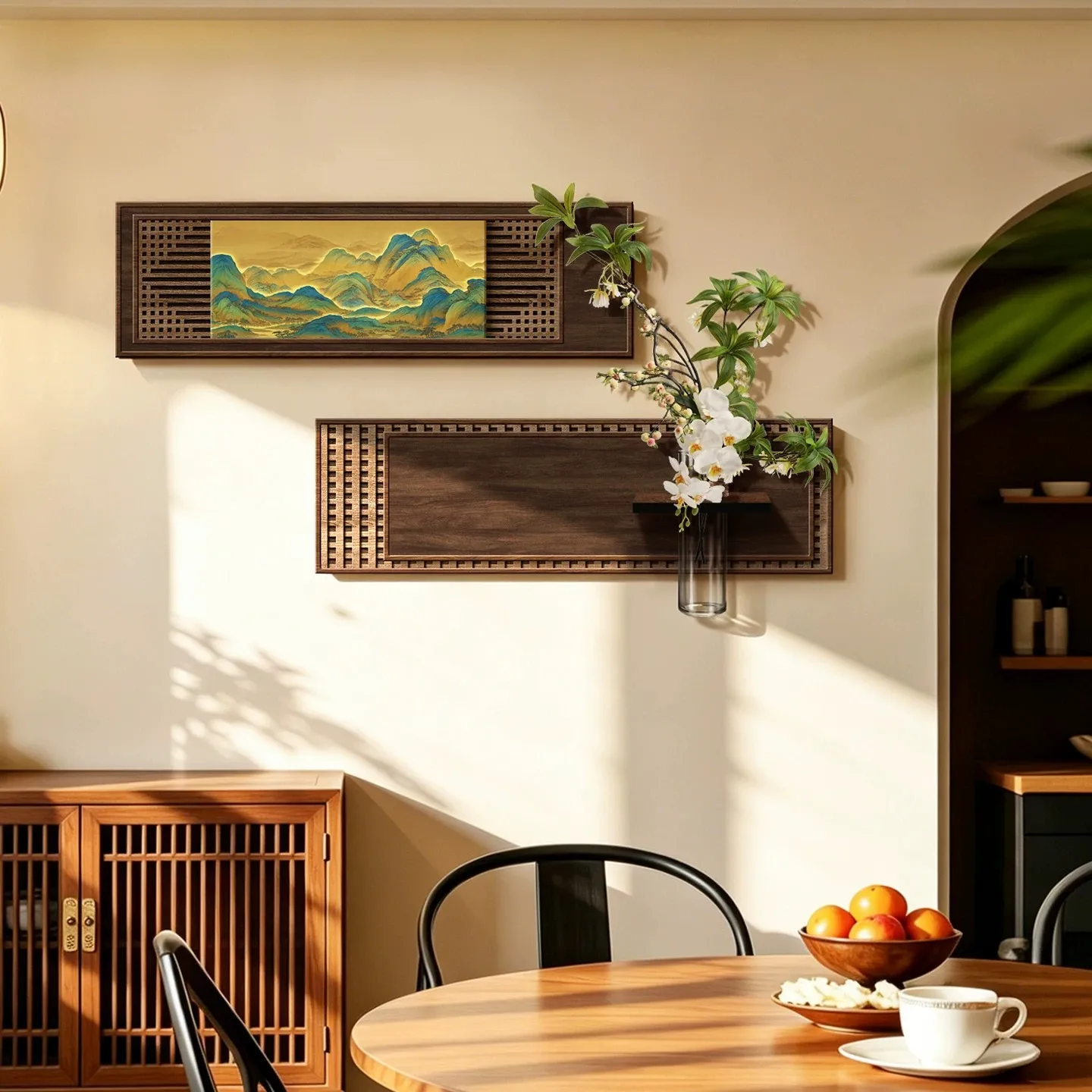 Thousand miles of rivers and mountains, restaurant decoration paintings, tea room zen murals
