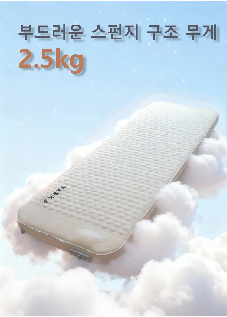 TARKA Isomatte mit automatischer Aufblasung, schrumpfender Schwamm, ultraleichte Luftmatratze für aufblasbares Kissen, Bett, dick, 10 cm, Campingmatte – Detail 8