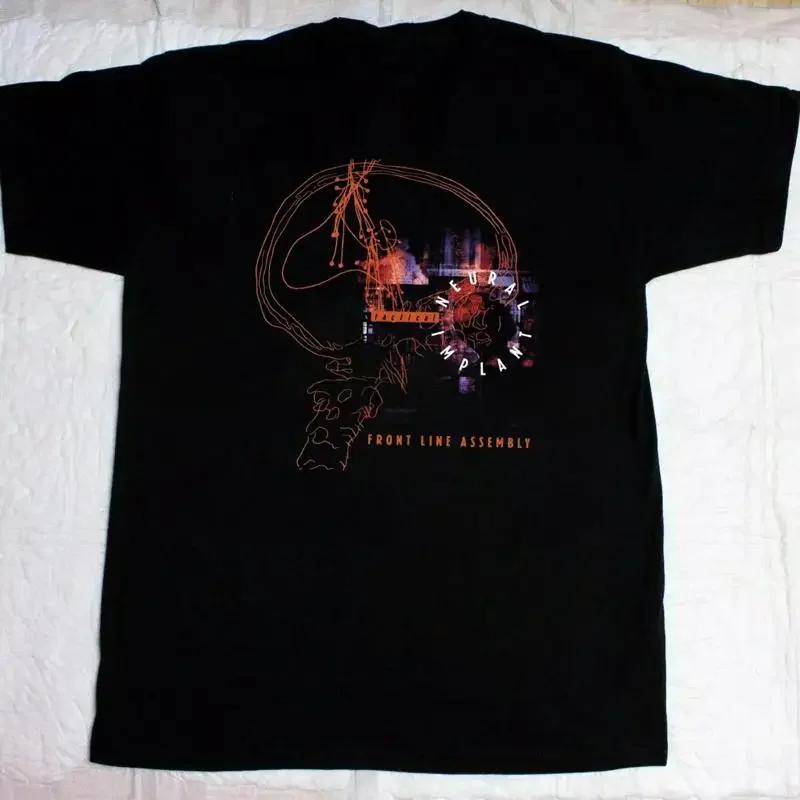 Tactical Neural Implant Album Front Line Assembly Band T Shirt Full Size