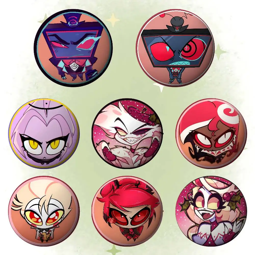 Anime-H-hazbin-buttonS Niedliche Anstecknadeln für Freunde, Rucksäcke, Kleidung, Sammlerstücke, Schmuckgeschenke