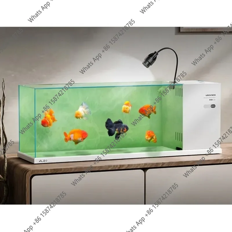 J Side Filter Double Warehouse APP Intelligent Control Lamp Living Room 2026 New Ultra-white Glass Gold Crystal Five-wire Fish T