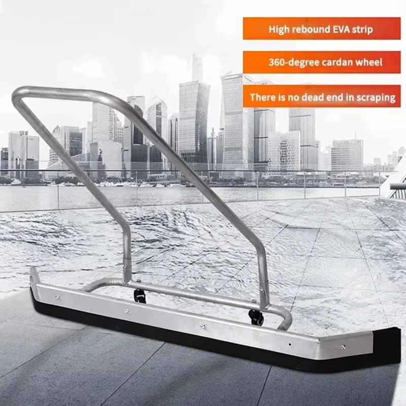 Multipurpose Water Pusher Aluminum Alloy Floor Scraper Household 360° Indoor/Outdoor Tennis Court Basketball Court Ground Wiper