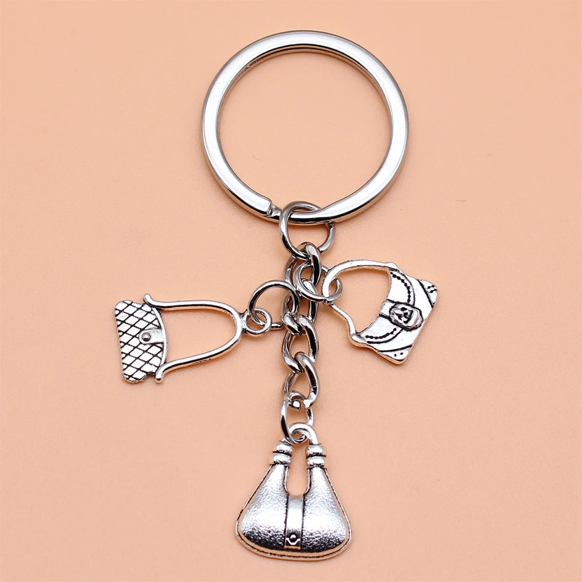 Women's bag lipstick high heels pendant key chain pendant Fashion lady key chain