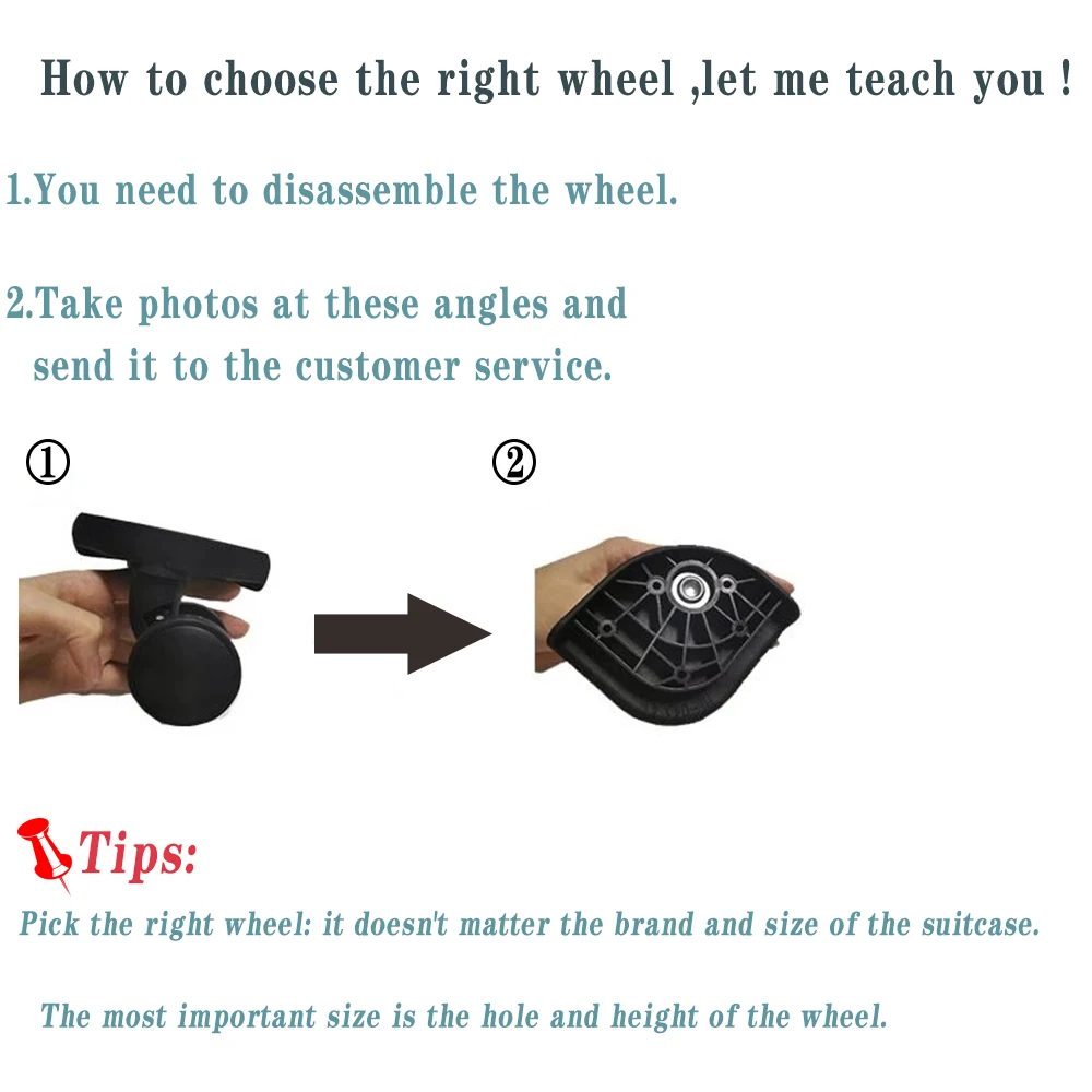 WX439# Luggage compartment casters replacement repair luggage compartment luggage compartment accessories High-quality luggage c