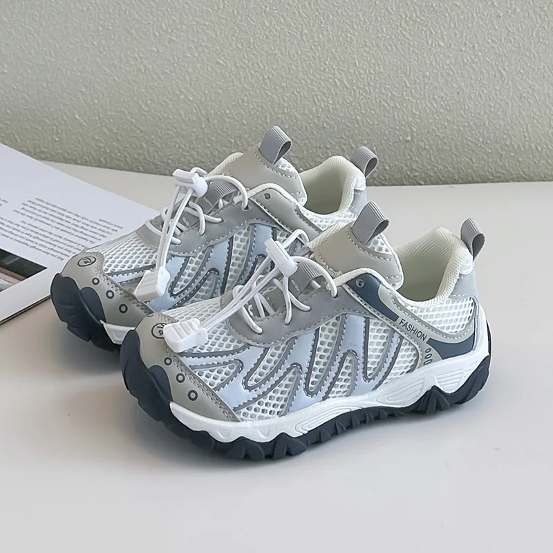 

Air Mesh Breathable Child Sports Shoes Shock Absorbing Wear Resistant Casual Running Training Footwear
