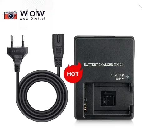 MH-24 Charger For Nikon EN-EL14 EN-EL14a Battery P7000 P7100 D3100 D5100 D3200 Camera with EU or US Power cord