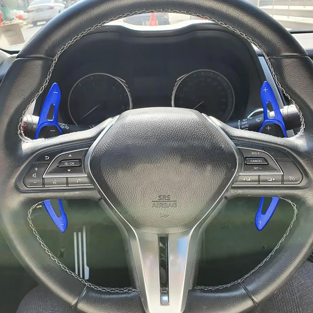 For Nissan Altima Rogue X-Trail Pathfinder Qashqai Infiniti QX50 QX55 QX60 Steering Wheel Shift Paddle Shifter Extension Cover