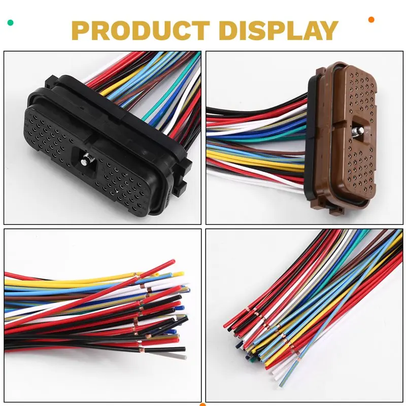 Excavator ECU Controller Plug 153-2620 54Pins 153-2630 Spare Parts E320C/D/E E324D/E E325C/D E330C/D Connector-A61E