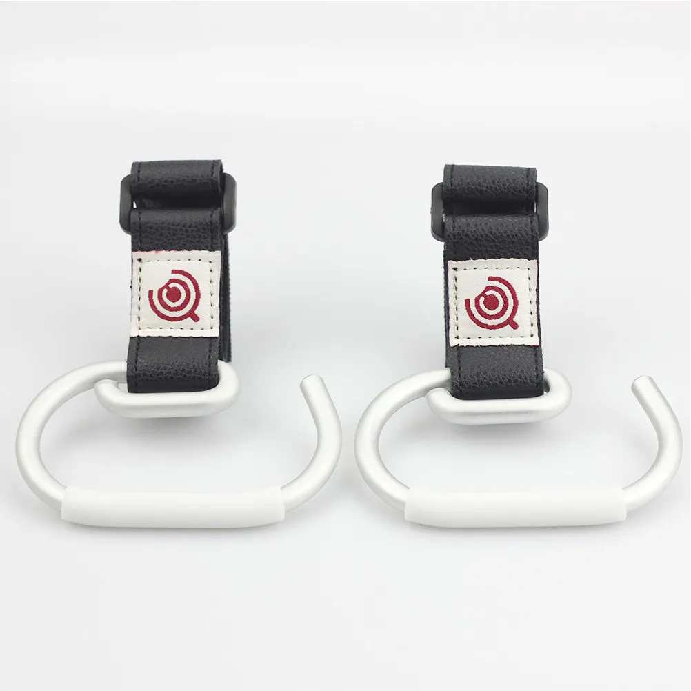 Baby Stroller Hooks Aluminum Alloy Rotatable Heavy Duty Clips for Diaper Bags Purse Shopping Bags Wheelchairs Stroller Clips