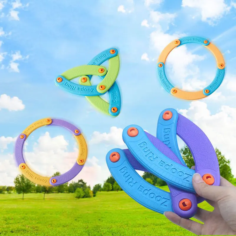 

Soft EVA Flying Ring Foldable Hand Throwing Saucer Parent-Child Interaction Sports Game Kids Portable Outdoor Activities Toys