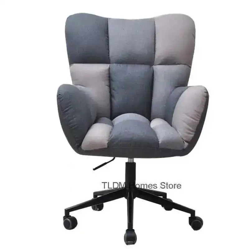 Comfortable Chair Household Furniture Computer Modern Office Simple Lifting Rotatable Cloth Chairs Lazy Small Study Office Chair