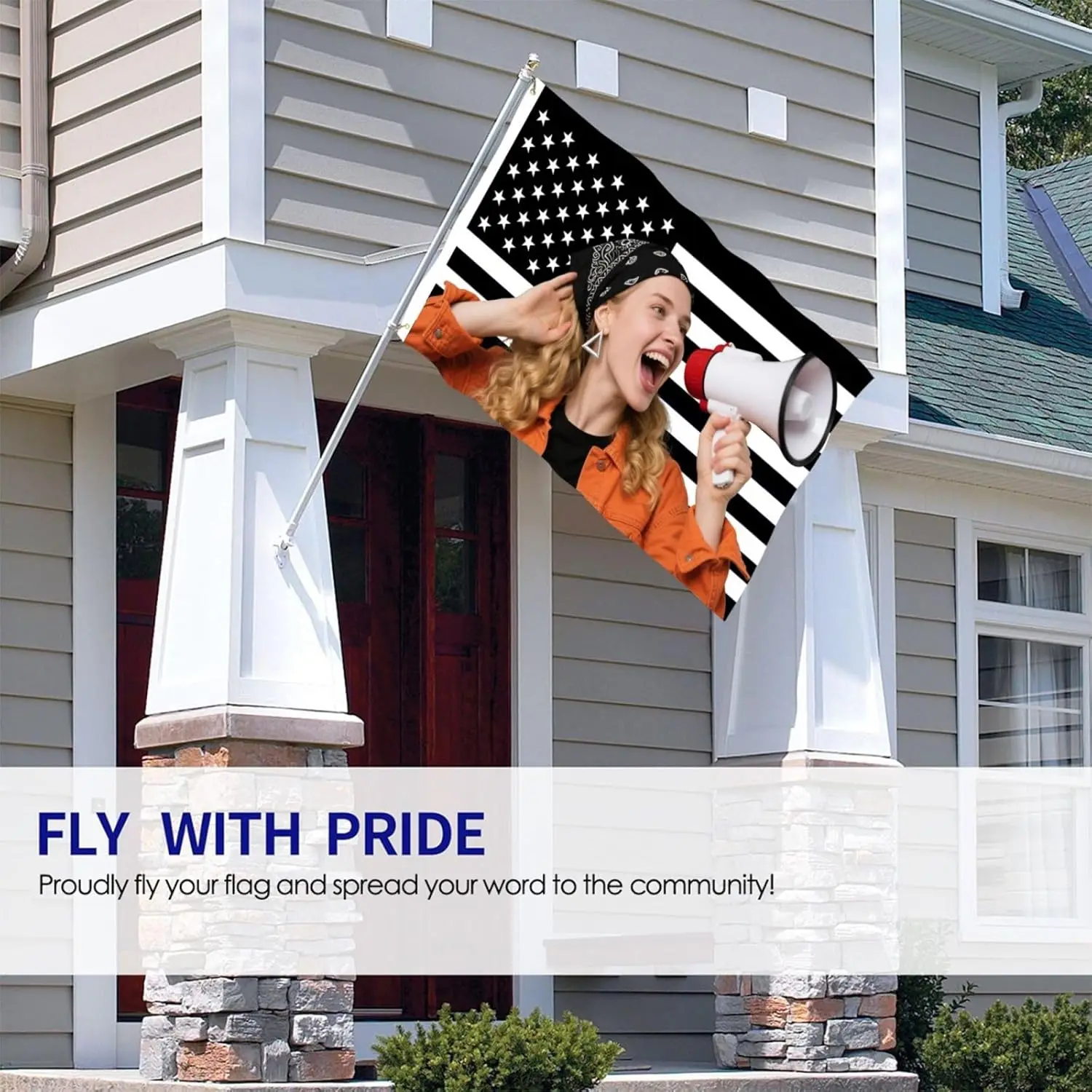 شخصية الأسود العلم الأمريكي للتخصيص أعلام الولايات المتحدة الأمريكية راية الزخرفية 2x3ft/3x5ft لغرفة النوم غرفة النوم الرياضة في الهواء الطلق