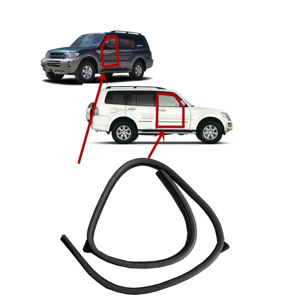 

1 Piece Black Door Rubber Seal for Pajero V70 Post Strip for Montero V90 Body Weather Strip Inner for Shogun V60 V80 MN117890